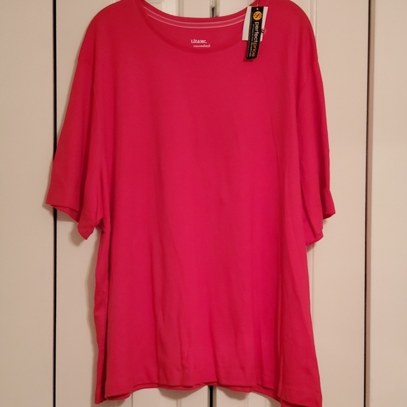 Liz and Me Tops - Liz and Me Essentials pink t shirt. NWT 3X